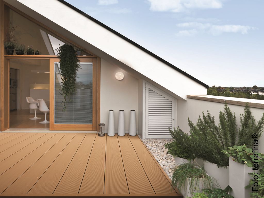 Ein schönes Zuhause. Terrassendielen von Holz Schröer